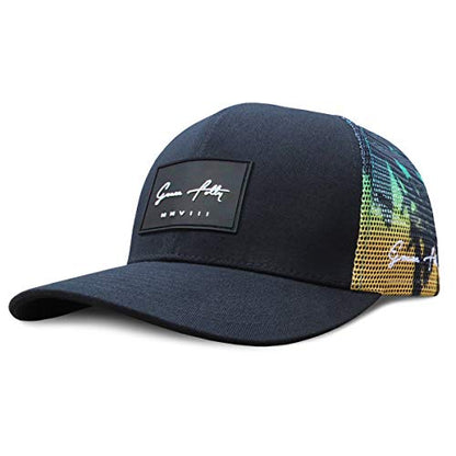 Grace Folly Trucker Hat for Men or Women- Many Cool Designs - color: Palm Beach