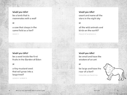 Would You Rather? Bible Questions: A Fun Bible Game for Kids and the Whole Family!