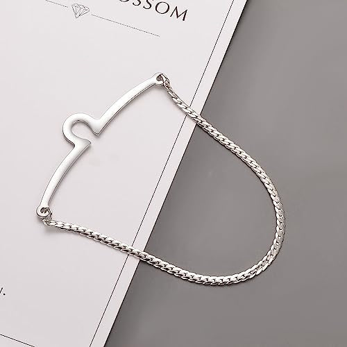 2Pcs Tie Chain for Men Classic with Double Single Gold Silver Elegant Chain Tie Cilp - color: silver single chain (two)