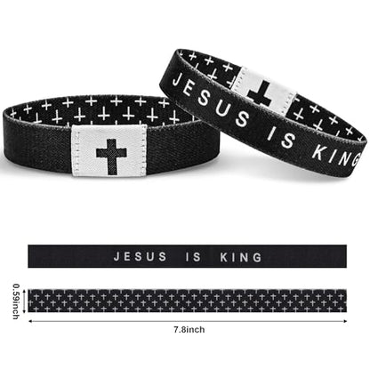 Daily Bible Verse Bracelet, Christian Bracelet for Women Men, Christian Jesus Jewelry Gifts Wristband - style: Pink