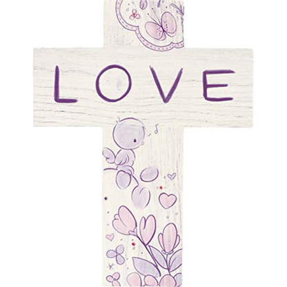 Precious Moments Love Wood Wall Cross 182411, Multicolor - style: Confirmation Cross