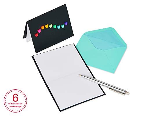 Papyrus Blank Cards with Envelopes, Rainbow Gems (6-Count) - color: ‎rainbow Gems