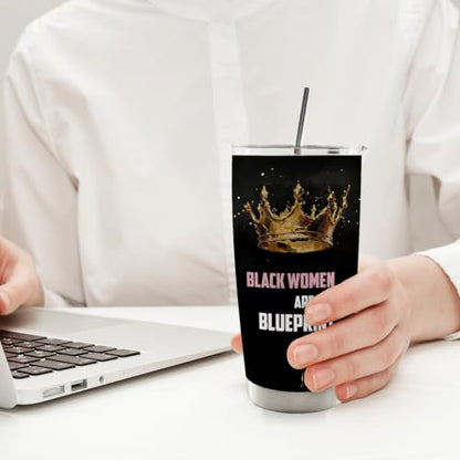 Inspirational Black Woman Gifts 20oz Travel Coffee Mug Tumbler - color: black2