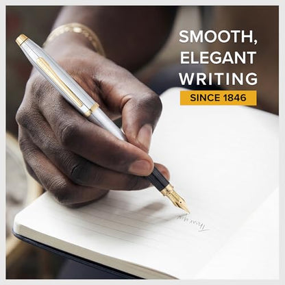 Cross Century II Medalist Gold Plated Medium Nib Fountain Pen, Black Ink - color: Medalist, style: Fountain Medium Nib