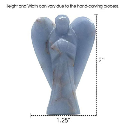 Nelson Creations 2 Inch Angelite Guardian Angel Figurine - color: Angelite