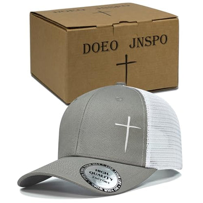 Christian Hats for Men Women,Jesus Cross Hat Christian Religious Gifts for Birthday/Christmas - color: 21.grey 02