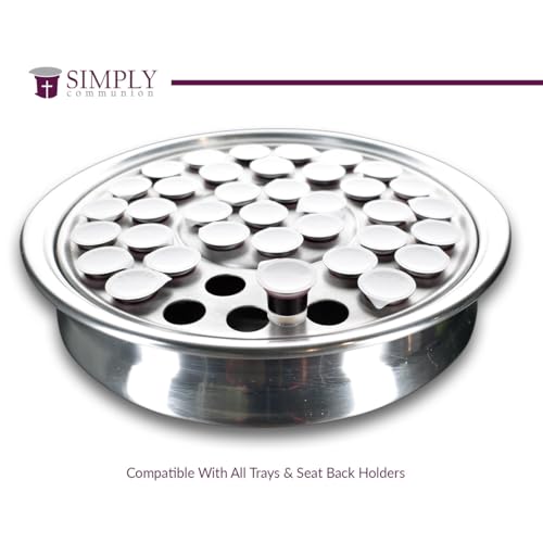 Simply Communion Prefilled Communion Cups 1600 Count | Concord Grape Juice & Bread | Tray & Seatback Pew Compatible | Easy-Open - size: 1,600 - Box