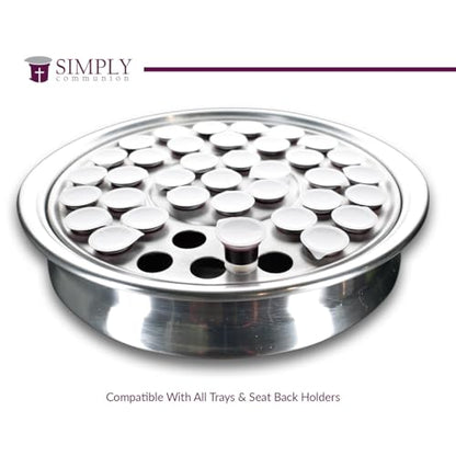 Simply Communion Prefilled Communion Cups 1600 Count | Concord Grape Juice & Bread | Tray & Seatback Pew Compatible | Easy-Open - size: 1,600 - Box