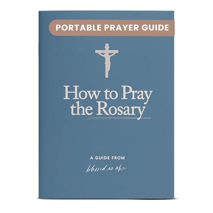 How to Pray the Rosary Booklet (6"x9") - Pocket Guide to the Rosary for Catholics, Prayer Guide for Beginners, Catholic Prayer Booklets for Adults, Catholic Scriptural Rosaries Booklet for Women & Men