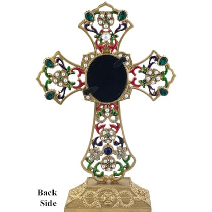 Christ the Good Shepherd Icon Standing Cross Decor, 8 5/8 x 5 5/8 Inches