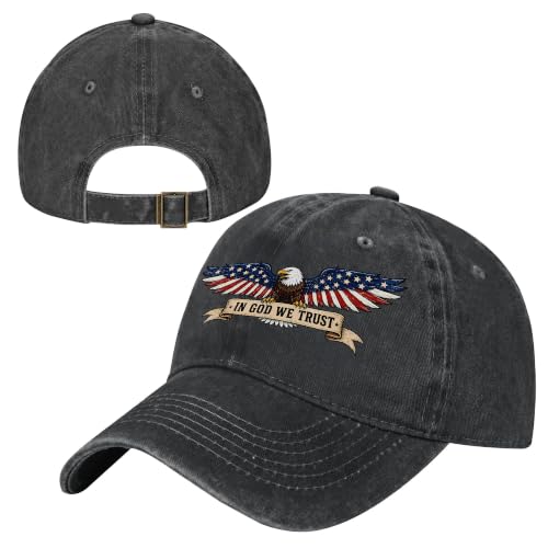 Religion Christ Christian Jesus Baseball Cap for Men Women Adjustable Retro Washed Golf Dad Caps Funny Graphic - color: In God We Trust Christ Christian