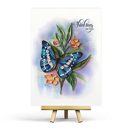 Thinking of You Butterfly Card, 5in x 7in, Blank Inside, Envelope Included, Perfect for Birthdays, Thank You, Anniversaries - color: Butterfly Thinking Of You