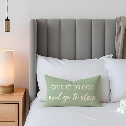 Farmhouse Sage Green Pillow Covers 12x20 Inch Set of 2, Home Decor - color: Sage Green