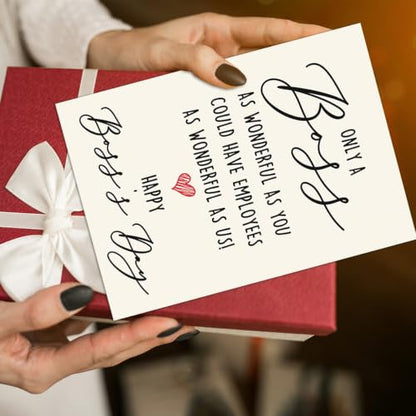 Happy Boss Day Card Gifts, Boss's Day Gifts for Women Men - color: BK-137