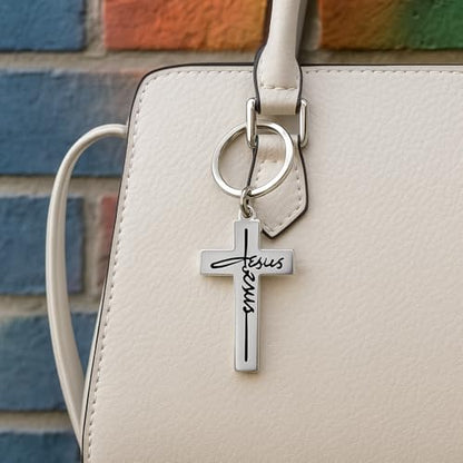 Cross Keychain – Cool Keychains Gifts for Christian, Baptism, Holidays, Keychains for Car Keys - color: Cross2