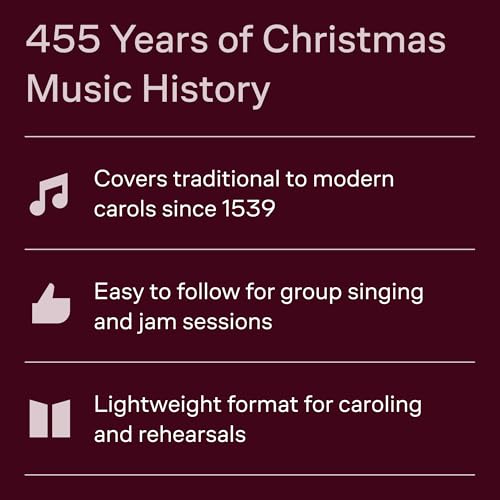 The Christmas Caroling Songbook - 2nd Edition | 80 Classic Holiday Carols with Lyrics, Chords and Melody | Easy Christmas Sing-Along Music Book for Piano Guitar and Voice | Perfect for Choirs