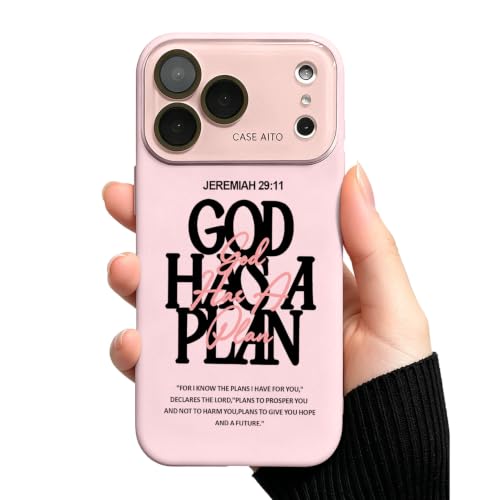 God Has A Plan Jeremiah 29:11 Phone Case for iPhone 13 - Pink - color: Pink, size: iPhone 13