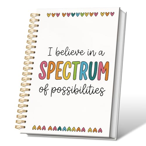 VONTP Special Autism Awareness School Spiral Notebook Journal, 5.5x8.3 Inch - color: 009-teacher