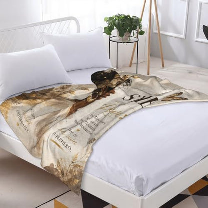 jerkboo African American Throw Blanket Gift 60"x80" - color: African American, size: 80"x60"