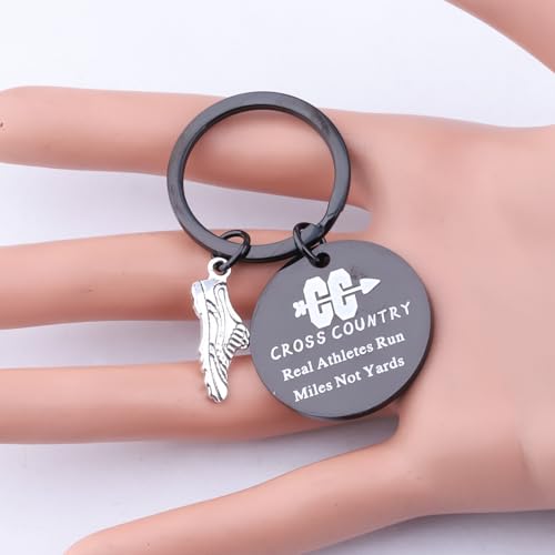 AKTAP Marathon Runners Gifts Cross Country Jewelry Fitness Exercise Gift - color: Cr-ss Cou-try Black K