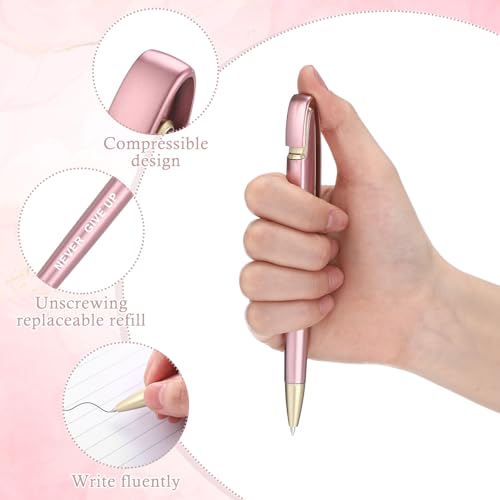 Lincia 100 Pcs Motivational Ballpoint Pens Bulk, Retractable, Black Ink - style: Motivational