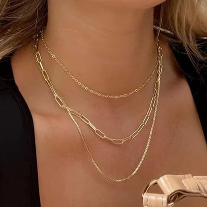 Clover Necklace Dainty Hollow 4 Leaf Choker Necklaces Tiny Cute Pendant Necklaces for Women 18K Gold Plated Lucky Four Leaf Pendant Jewelry - style: Middle big hoop2