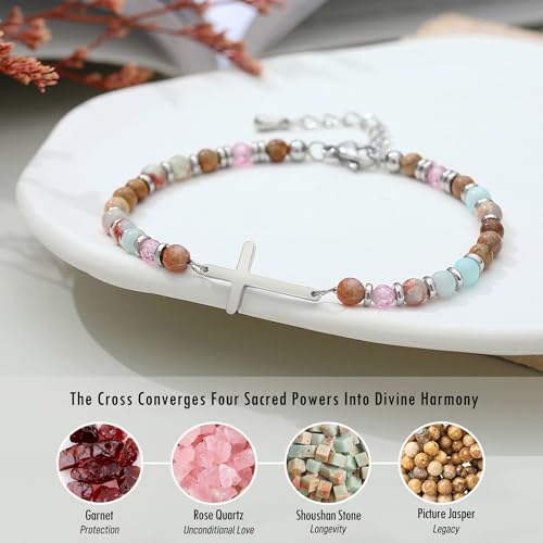 Crystal Cross Bracelet for Women Teen Girls Christmas Birthday Gifts - style: 13th