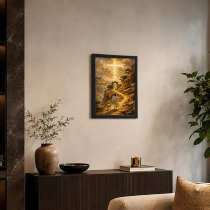 Framed Christian Canvas Wall Art 12x16 For Living Room Bedroom - color: Religion - 2, size: 12"L x 16"W