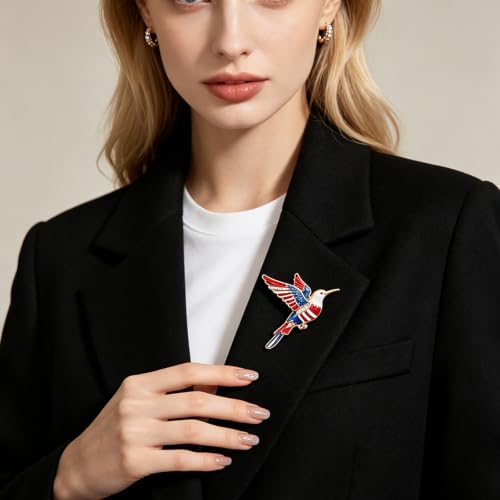Enamel Bird Theme Brooch Pin for Women, Vintage Flying Bird Lapel Pin - color: Bird8