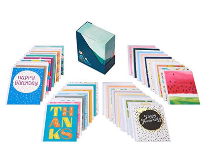 American Greetings 41-Count All-Occasion Greeting Card Pack, Assorted Colorful Designs