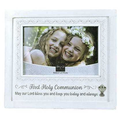 Cathedral Art Abbey & CA Gift 1st Communion Frame W/Lace & Easel & Hanger