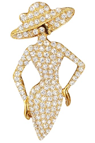 Lady Brooch Elegant Pin Charm Jewelry Gift for Women