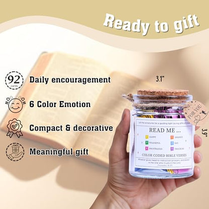 Read Me When Bible Verses Jar, Bible Verse Jar, Christian Gifts for Women - color: Bible Ver Jar