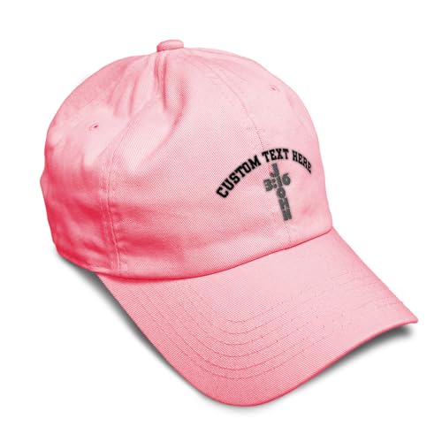 Custom Soft Baseball Hat Embroidered Dad Hat Jesus Christian John 3:16 God Christ Men & Ladies Baseball Cap - color: Coral Personalized Text Here