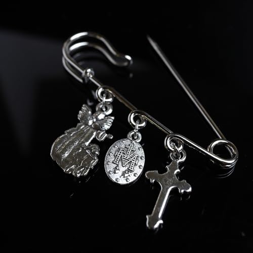 Needzo Miraculous You Are A Child of God, Pslam 139 Bible Verse Brooch, Baptism and First Communion Gifts, 2.12 Inches