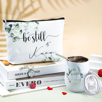 Inbagi 3 Pcs Christian Gifts for Women Be Still and Know Religious Gifts
