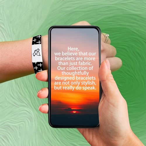 Bible Verse Bracelets for Women - Personalized Scripture Bracelets with Daily Bible Verses - Perfect Christmas, Thanksgiving, New Year ，Birthday Gifts NFC (Bible verse bracelets Black) - color: Bible verse bracelets Black
