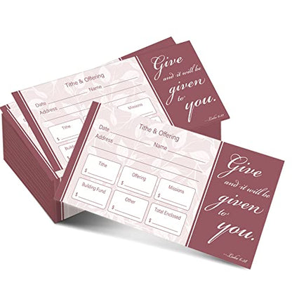 Eaasty 200 Pcs Church Offering Envelopes Bill Size Donation,Simple Style - style: Simple Style