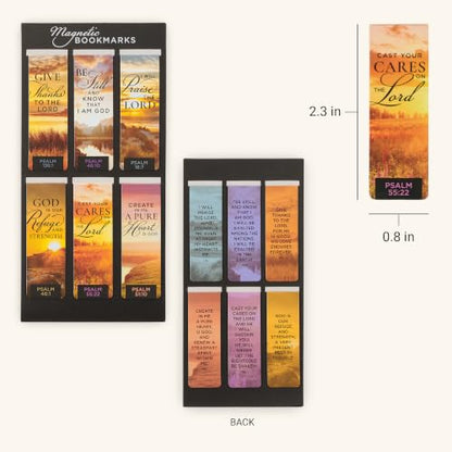 Christian Art Gifts Colorful Scripture Magnetic Bookmark Psalms - color: Sunrise/Sunset Psalms
