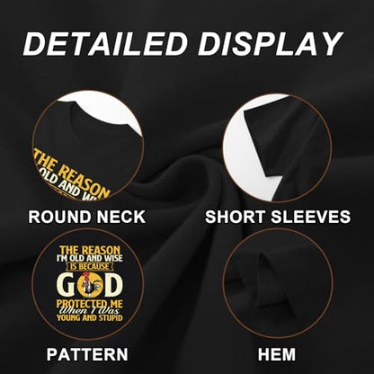 Christian Shirts for Men Jesus God Shirt Religious Bible Verse Tshirts Inspirational Faith Tee Graphic Funny Tees - color: Black, size: XX-Large