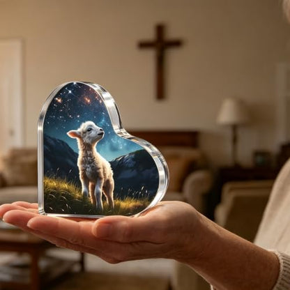 Christian Gifts for Women, Lamb of God Plaque Religious Gift for Baptism - color: Jesus Gift B