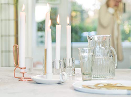 BOLSIUS White Candlesticks Bulk Pack 50 Count - Unscented Dripless 11.5 Inch Household & Dinner Candle Set - 12+ Burn Hours - Premium European Quality - Consistent Smokeless Flame - 100% Cotton Wick - style: 50 Count