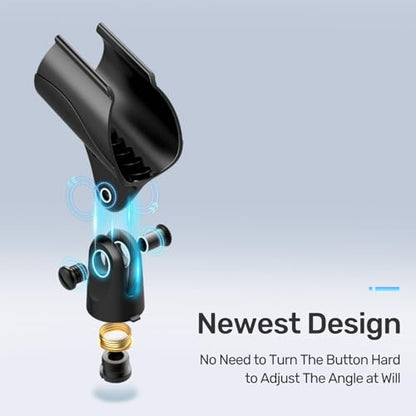 Multi Microphone Holder with Clamp + Universal Microphone Clip Holder