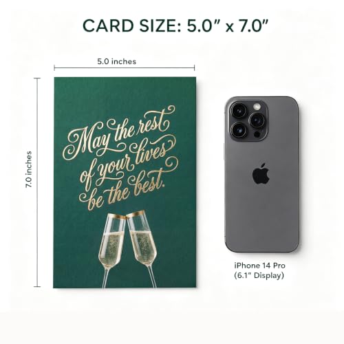 Elegant Sentimental Wedding Bridal Shower Engagement Card Gift - color: QY-147