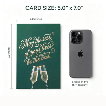 Elegant Sentimental Wedding Bridal Shower Engagement Card Gift - color: QY-147