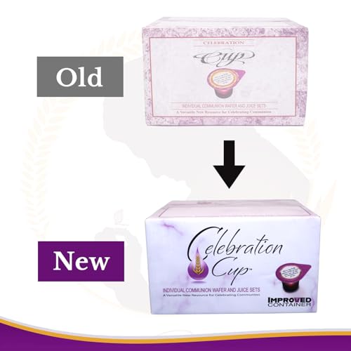 Celebration Cup - Prefilled Communion Cups - Pure Concordia Grape Juice & Wafer Set - (Pack of 100)