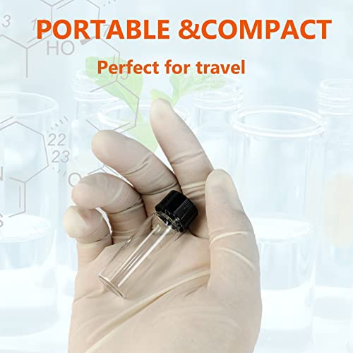 PEKYBIO 4ML Small Clear Glass Vials with Screw Caps, 20 PCS - size: 4 ml (20 pieces)