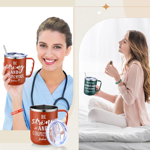 Patelai 18 Pcs 17 oz Christian Mug with Lid Straw Bible Verse Classic - style: Classic