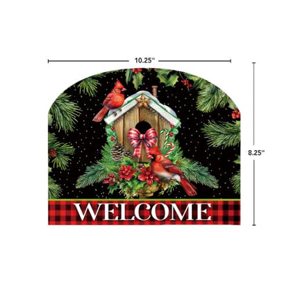 Briarwood Lane Christmas Art Sign 8.25x10.25 Holiday Birdhouse - color: Holiday Birdhouse