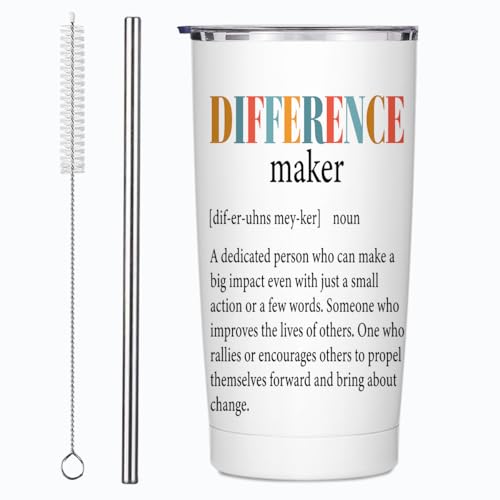 Difference Maker Definition Tumbler, Christmas Thank You Gifts for Women - color: Multi 1377
